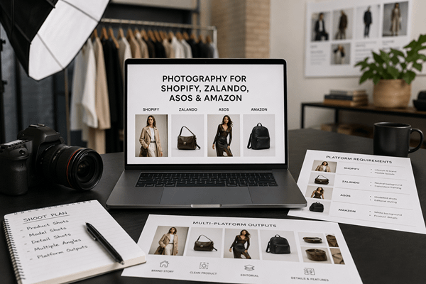photography fashion brands need for shopify zalando asos and amazon listings