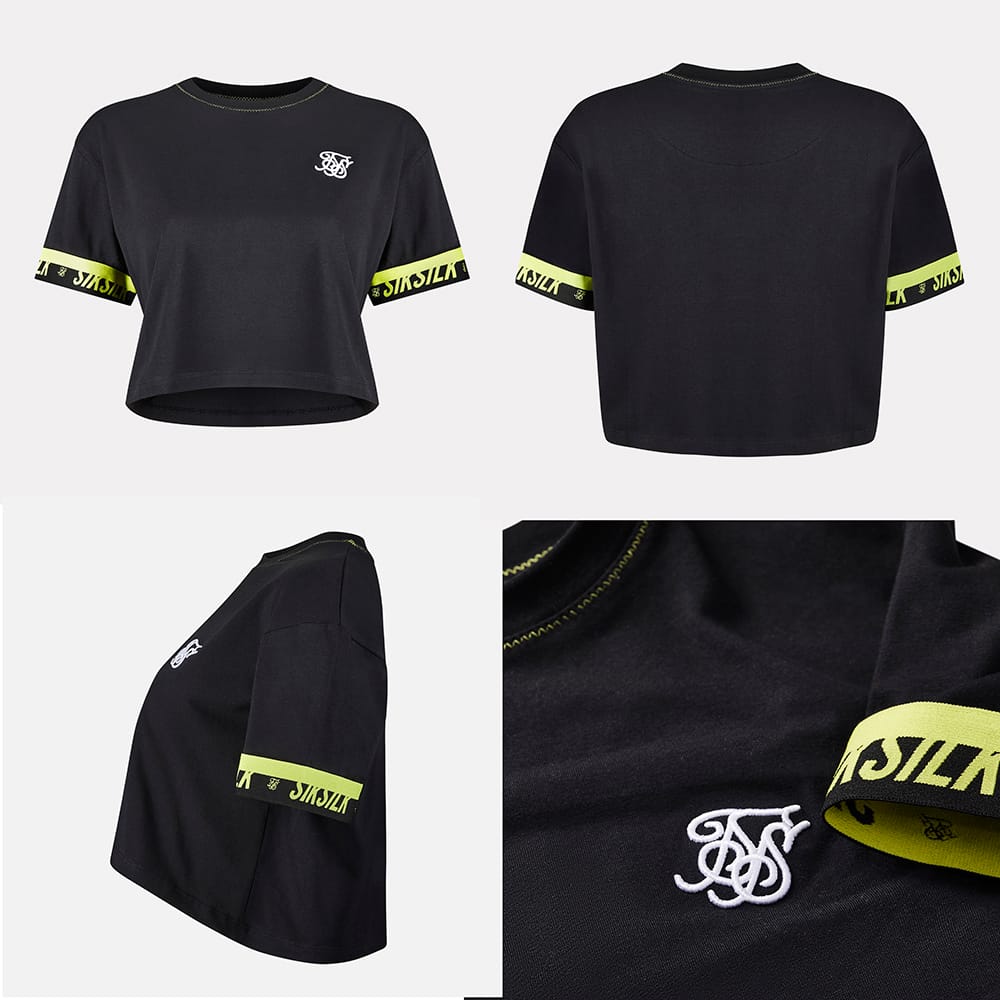 Black siksilk top