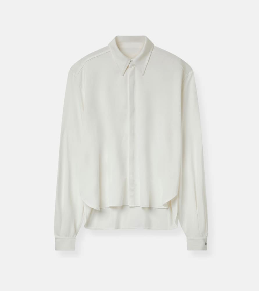 Ladies' delicate white blouse